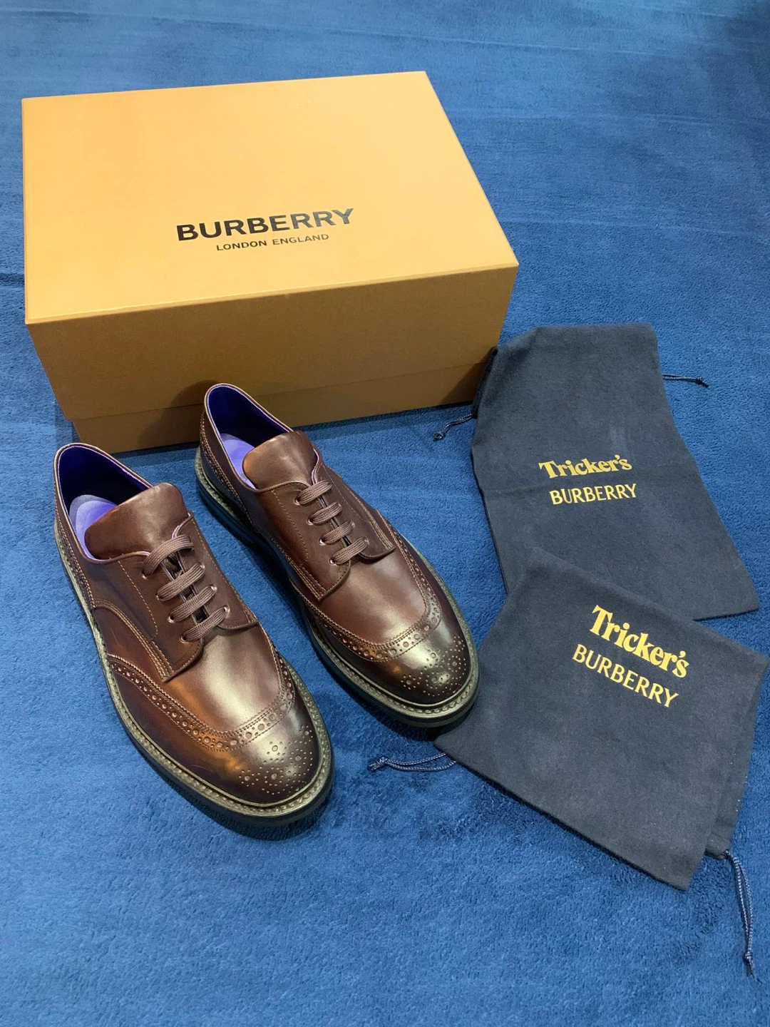 Authentic Burberry Wingtip Brogues. Size 13US