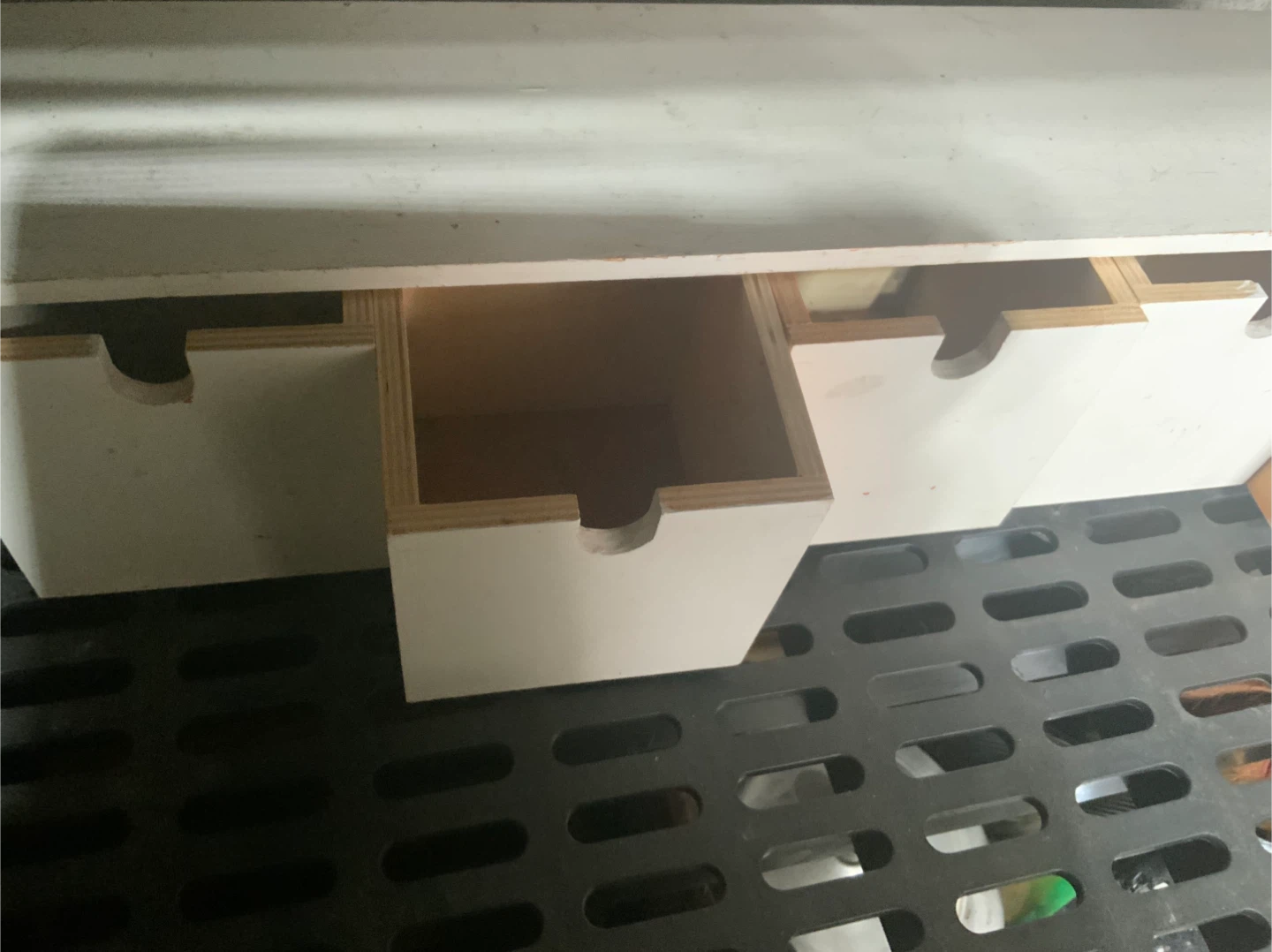 Small White Storage Unit with 5 Drawers - photo 2