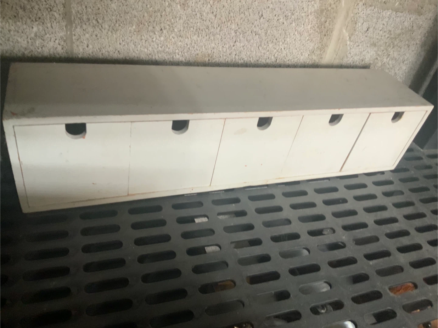 Small White Storage Unit with 5 Drawers