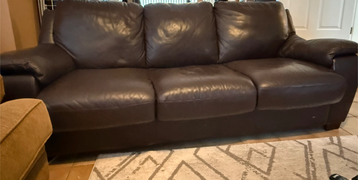 Couch with pull-out bed (double mattress)