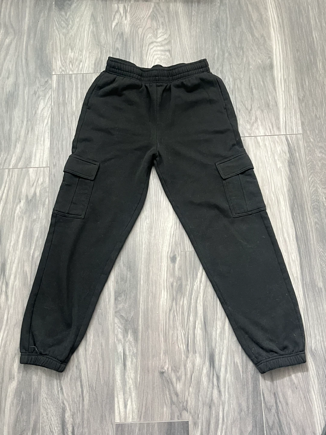 Black Cargo Sweatpants | Women