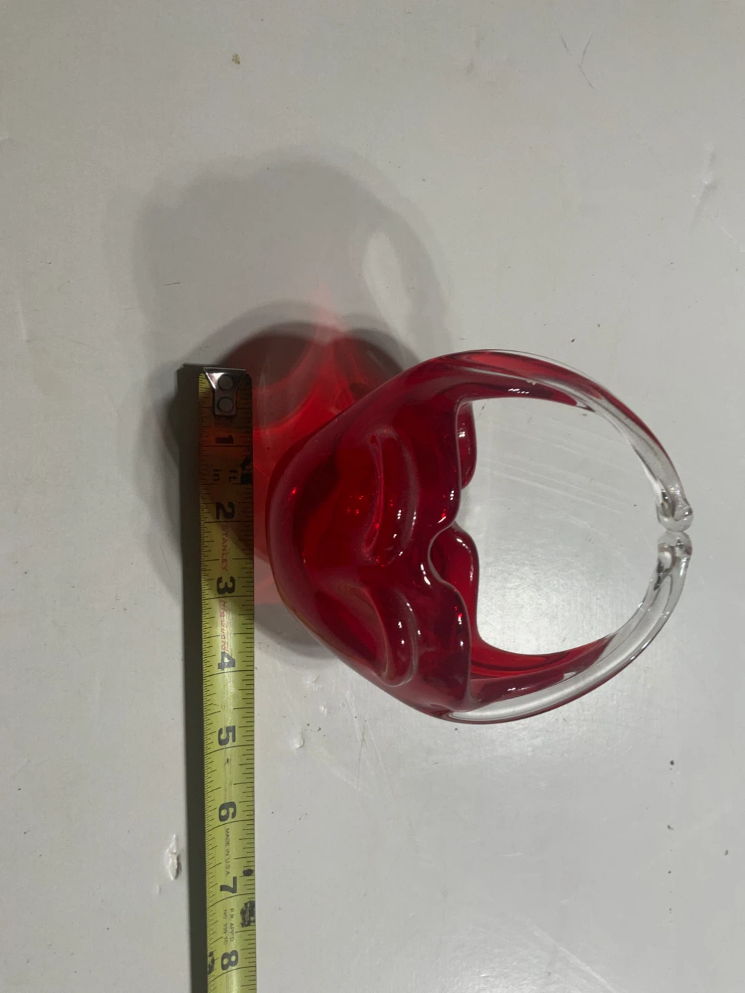 Red Glass Basket
