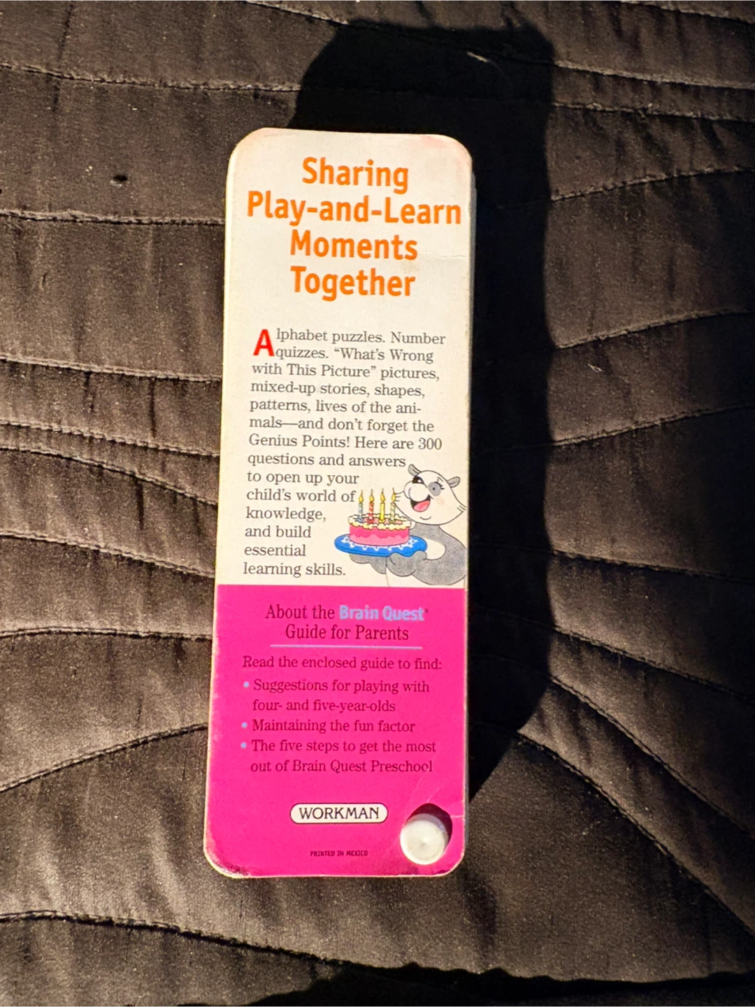 Brain Quest Preschool Revised 3rd Edition Card Game - photo 2