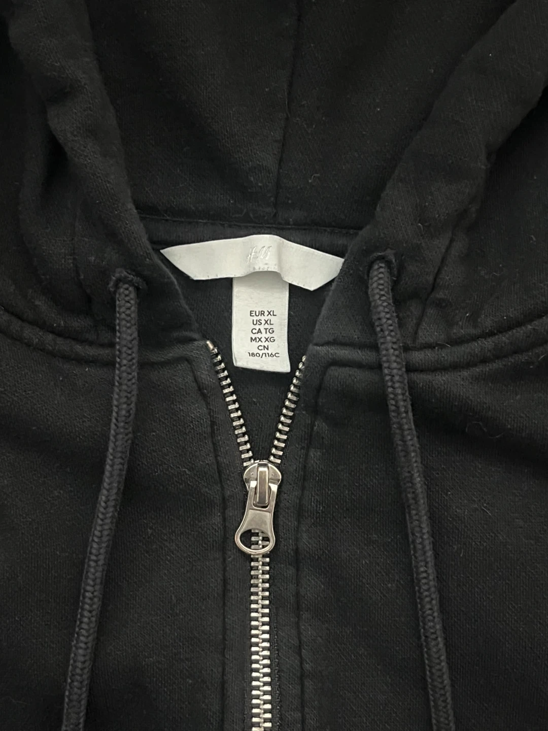 Black Zip-Up Hoodie | Women - photo 3