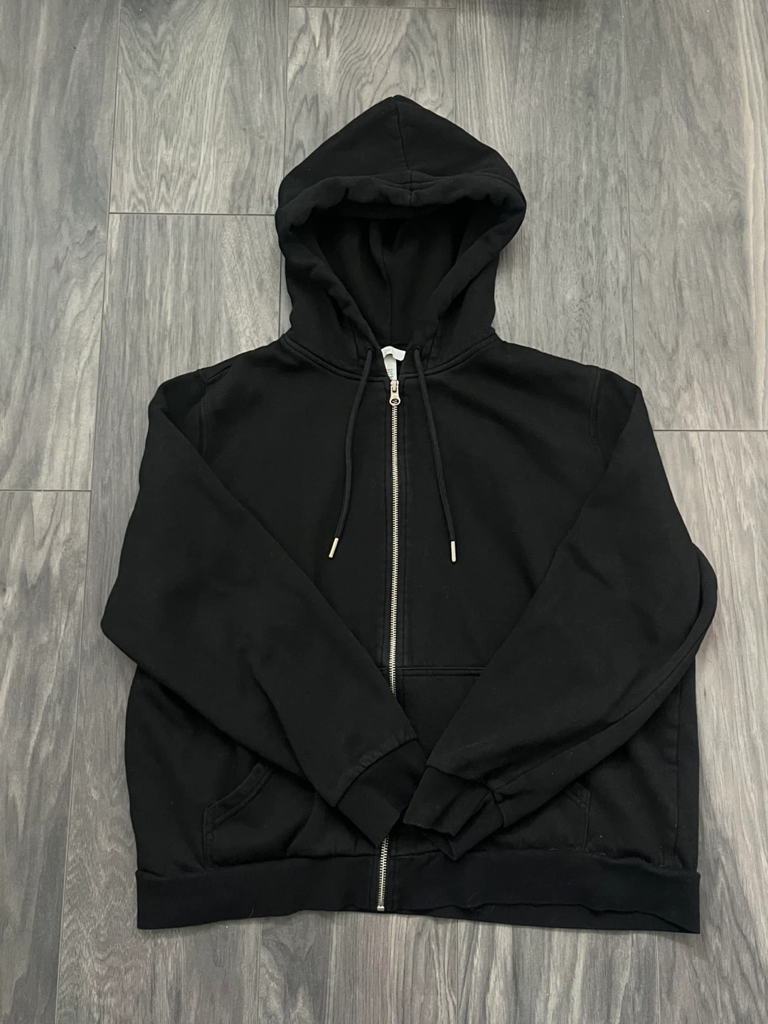 Black Zip-Up Hoodie | Women - photo 2