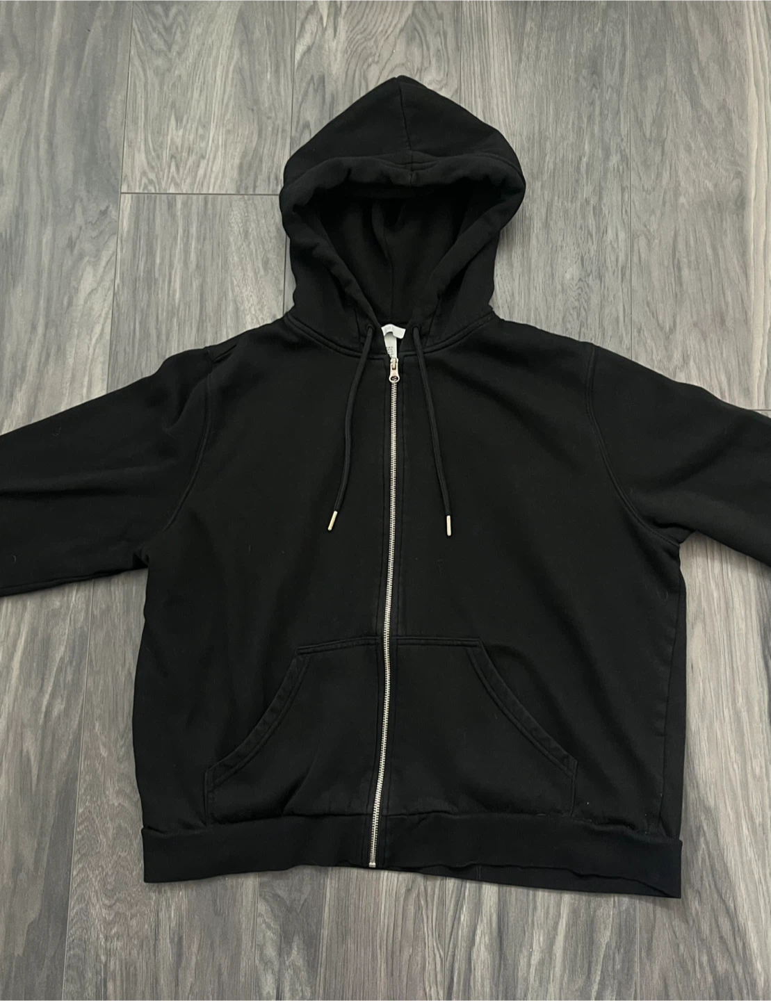 Black Zip-Up Hoodie | Women