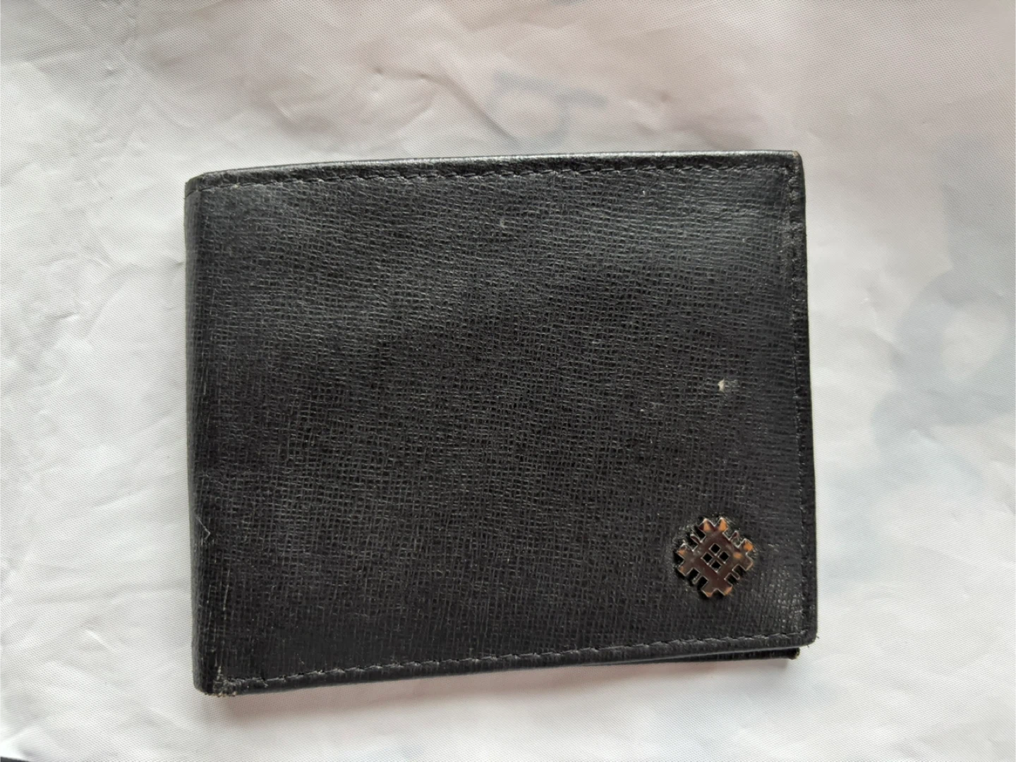 Black Leather Bifold Wallet - photo 3