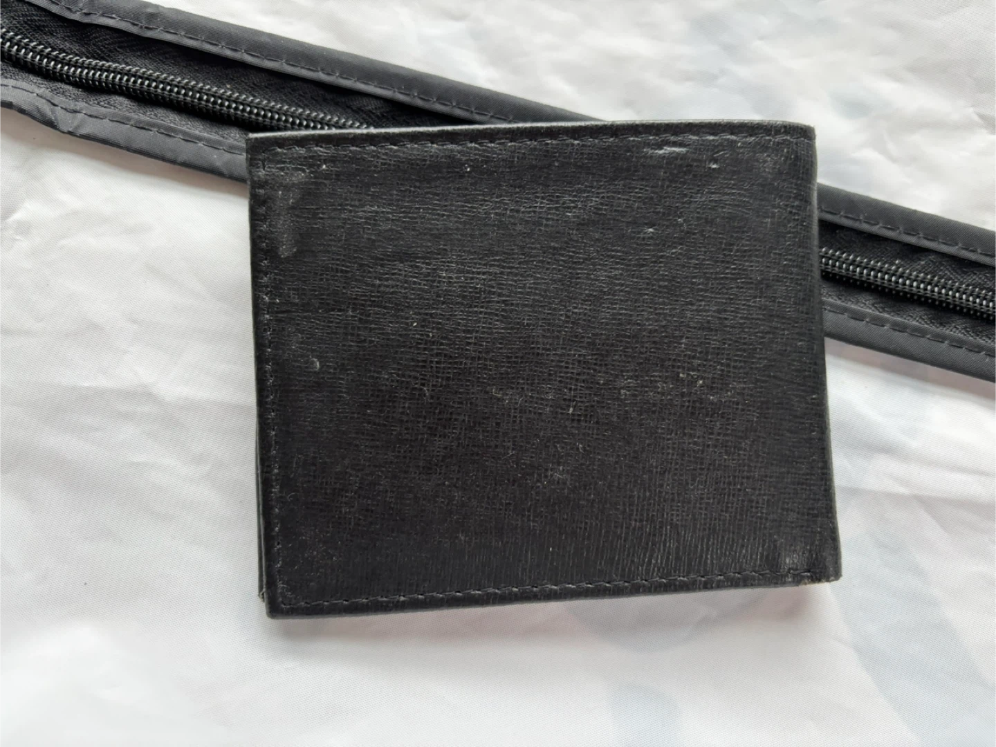 Black Leather Bifold Wallet - photo 4