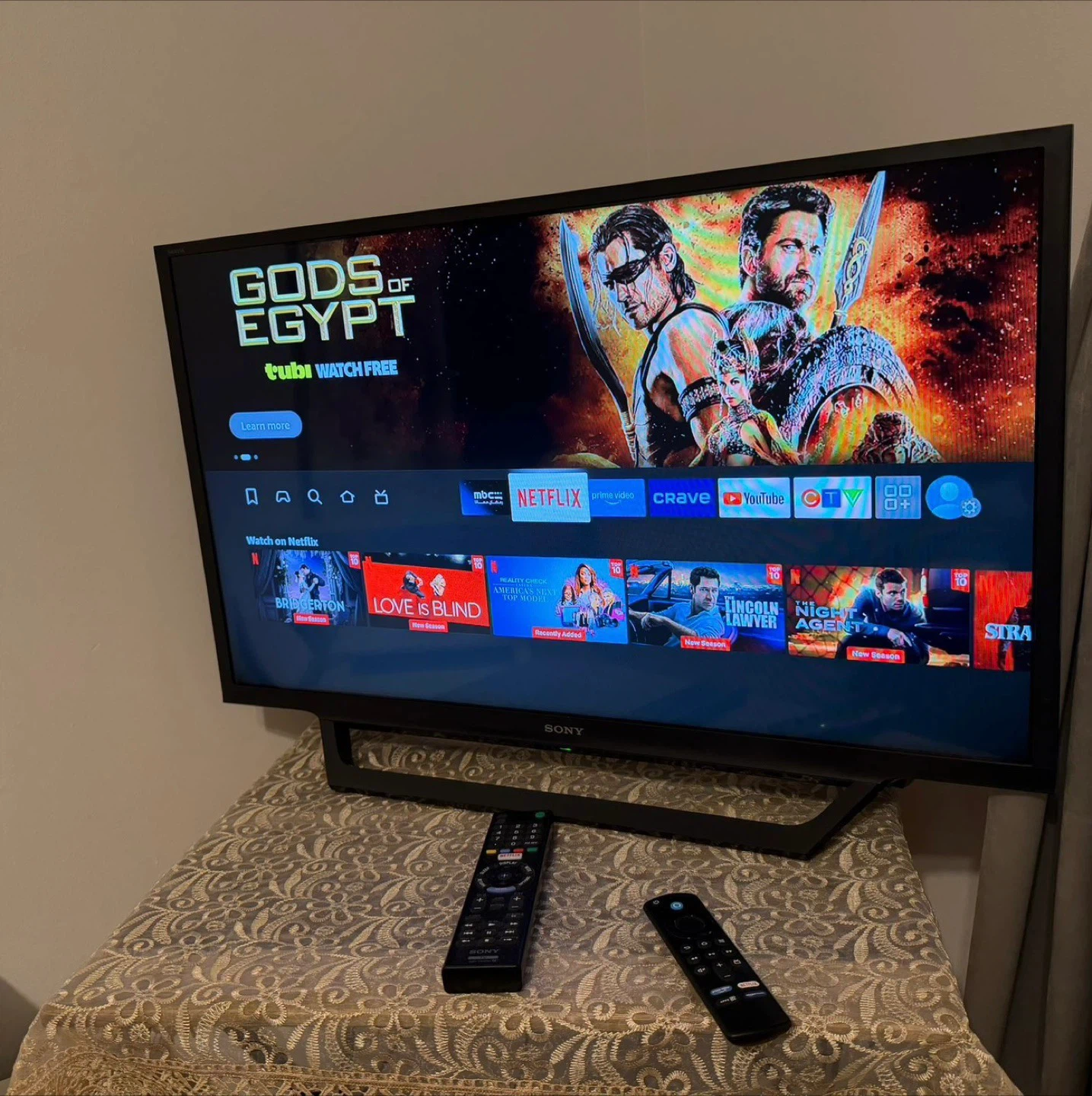 32 Inch Sony TV + Amazon FireStick 4K
