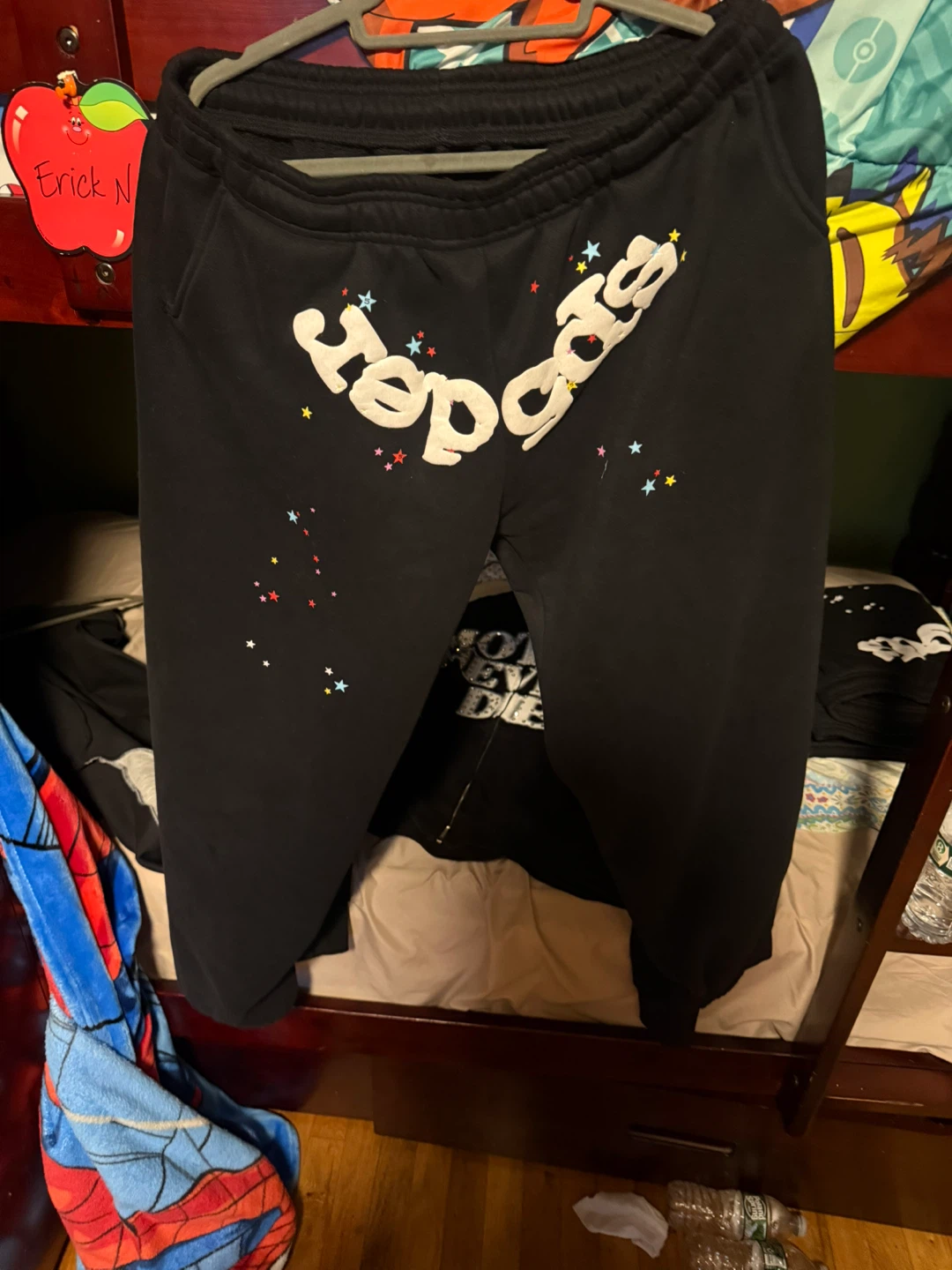 Black sp5der  Sweatpants