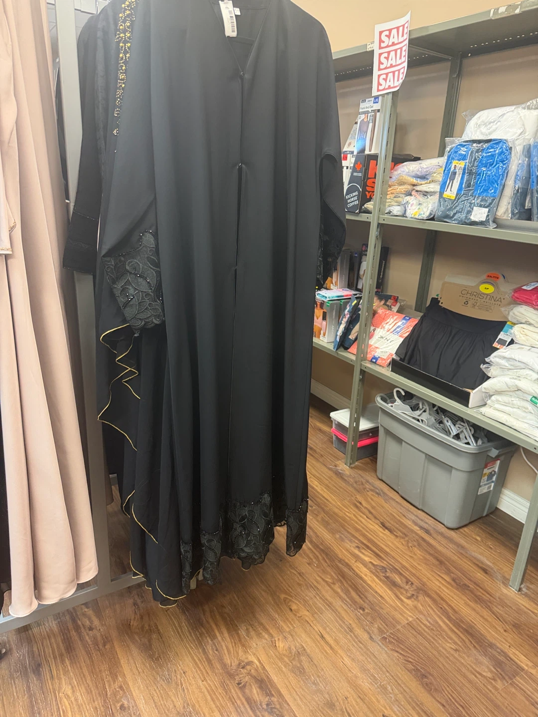 Black Abaya with Embellishments - photo 5