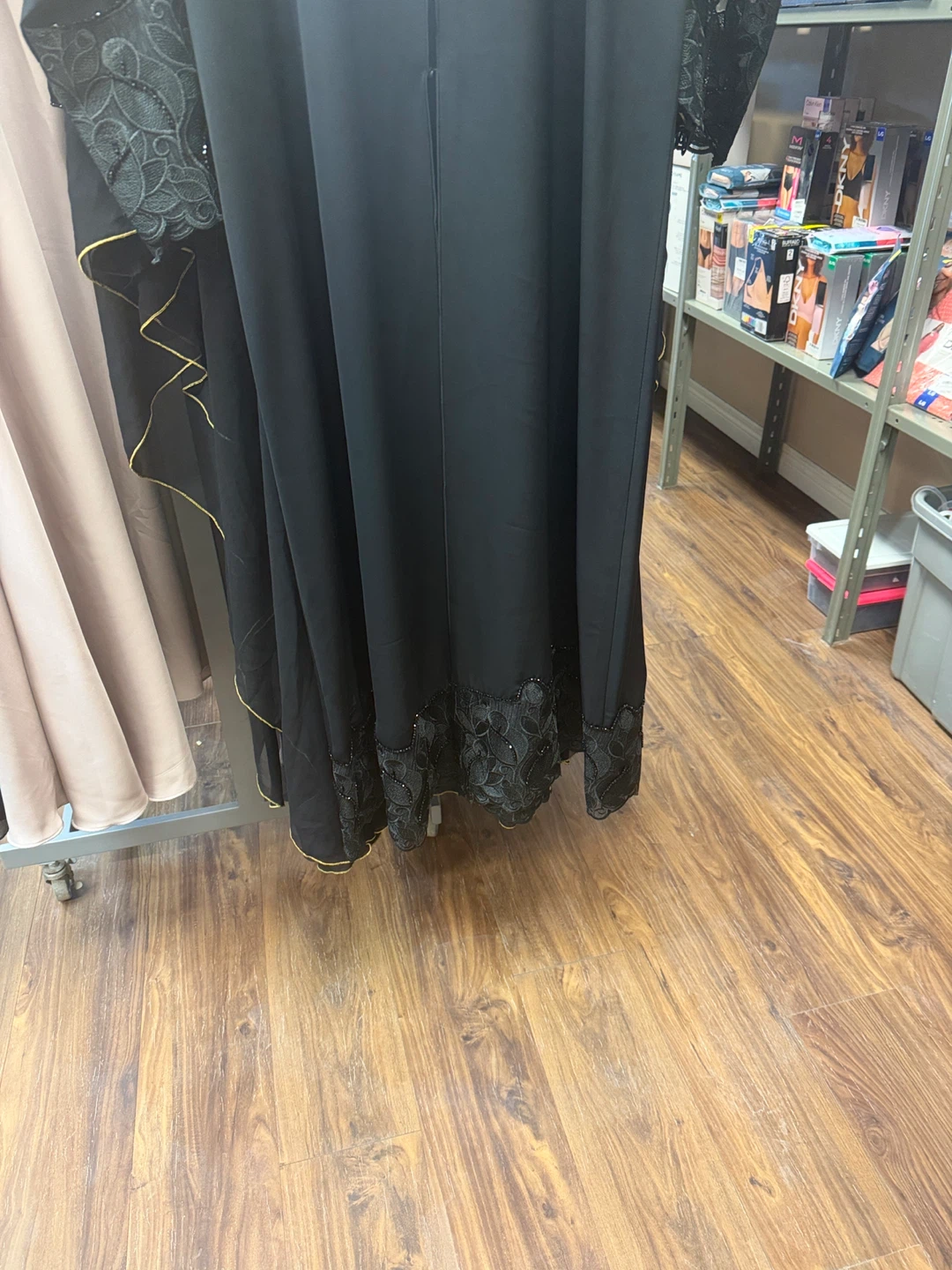 Black Abaya with Embellishments - photo 3