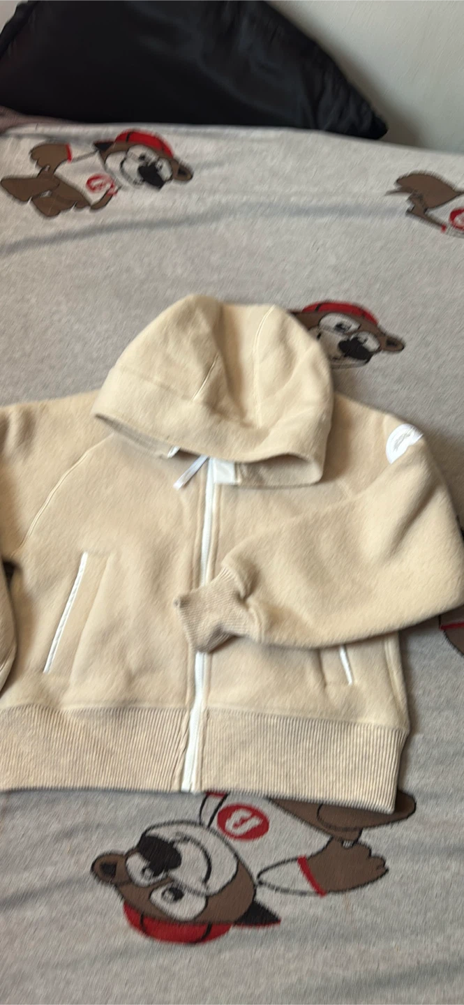 Canada Goose Fleece Zip-Up Hoodie Beige Small - photo 3