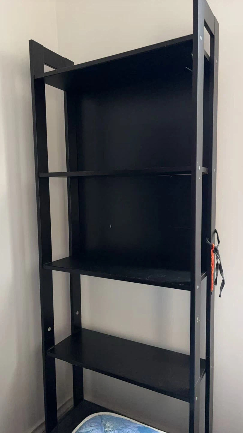 IKEA Laiva Black 4-Shelf Bookshelf