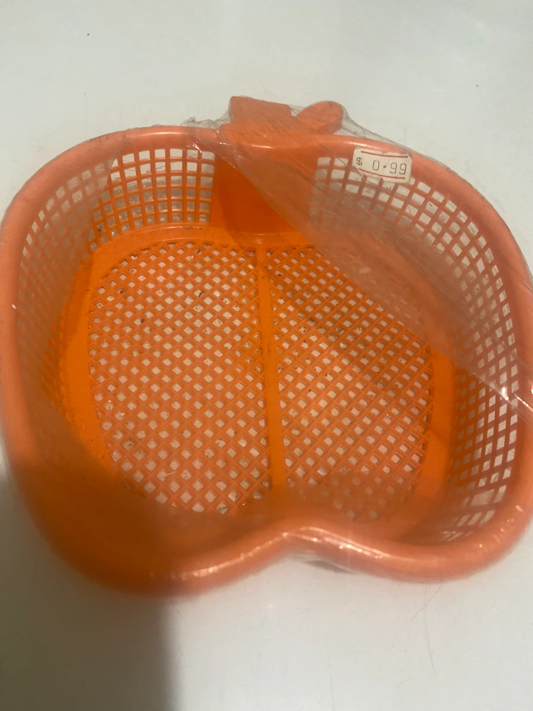 Orange Apple Shaped Basket