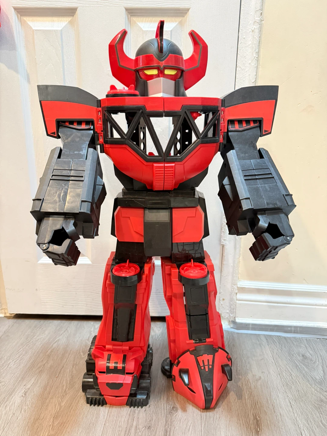 Red and Black Robot Toy