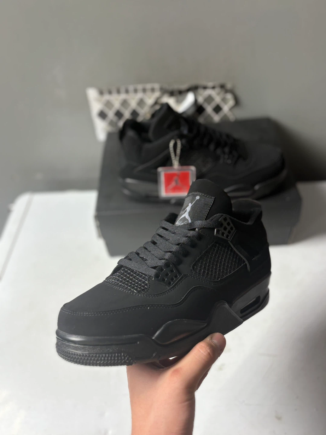 Air Jordan 4 Retro Black Cat Sneakers - photo 2
