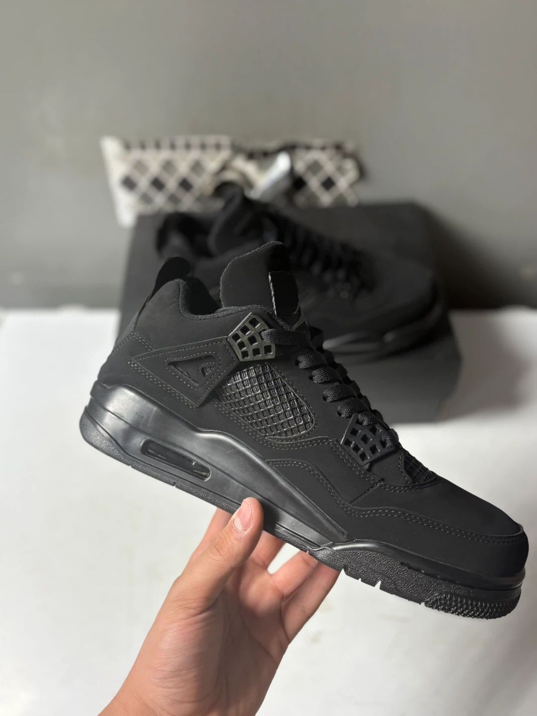 Air Jordan 4 Retro Black Cat Sneakers - photo 3