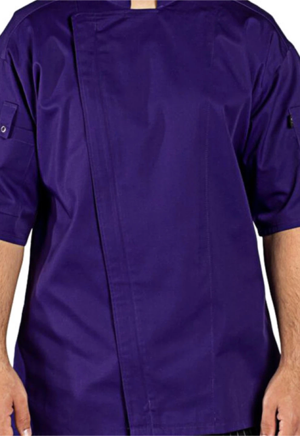 Purple Chef Jacket - Short Sleeve