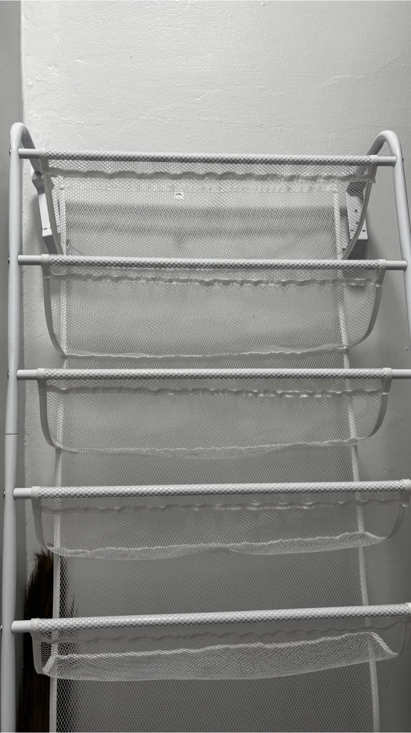 White 10-Tier Mesh Shoe Rack Organizer - photo 2