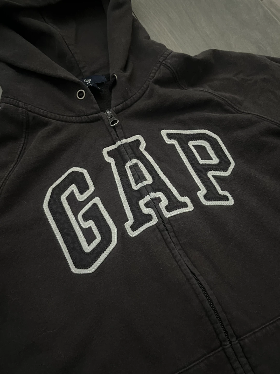 GAP Black Zip-Up Hoodie | Women - photo 3