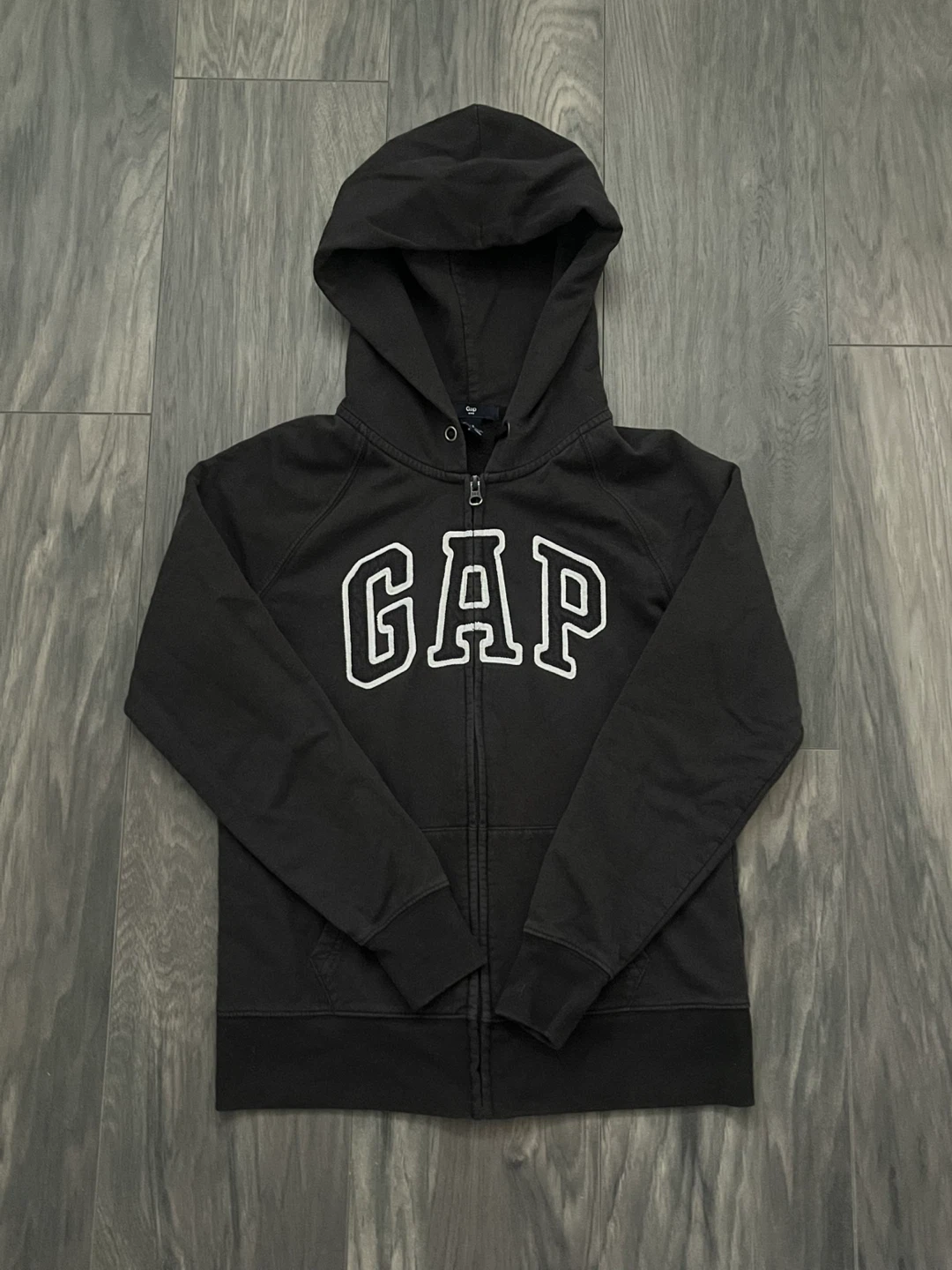 GAP Black Zip-Up Hoodie | Women - photo 2