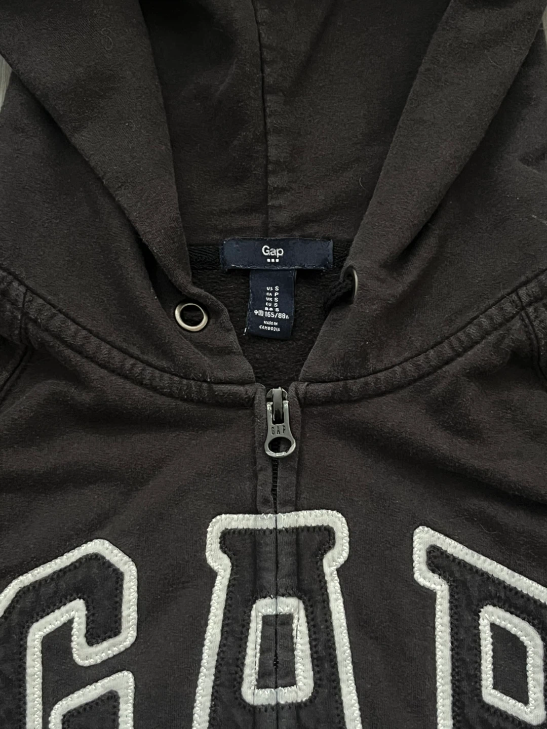 GAP Black Zip-Up Hoodie | Women - photo 4
