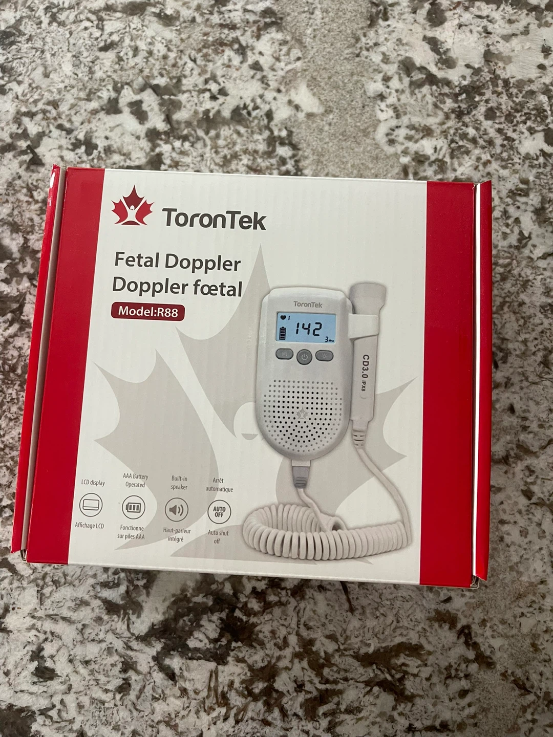 ToronTek Fetal Doppler R88 Baby Heart Monitor
