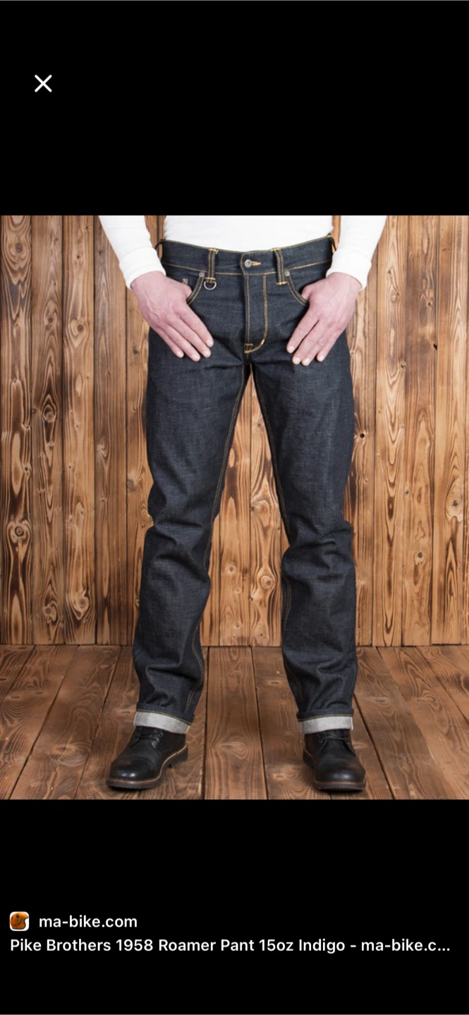 RAW SELVEDGE DENIM - New Pike Brothers W33