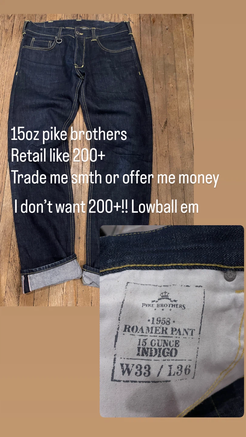 RAW SELVEDGE DENIM - New Pike Brothers W33 - photo 2