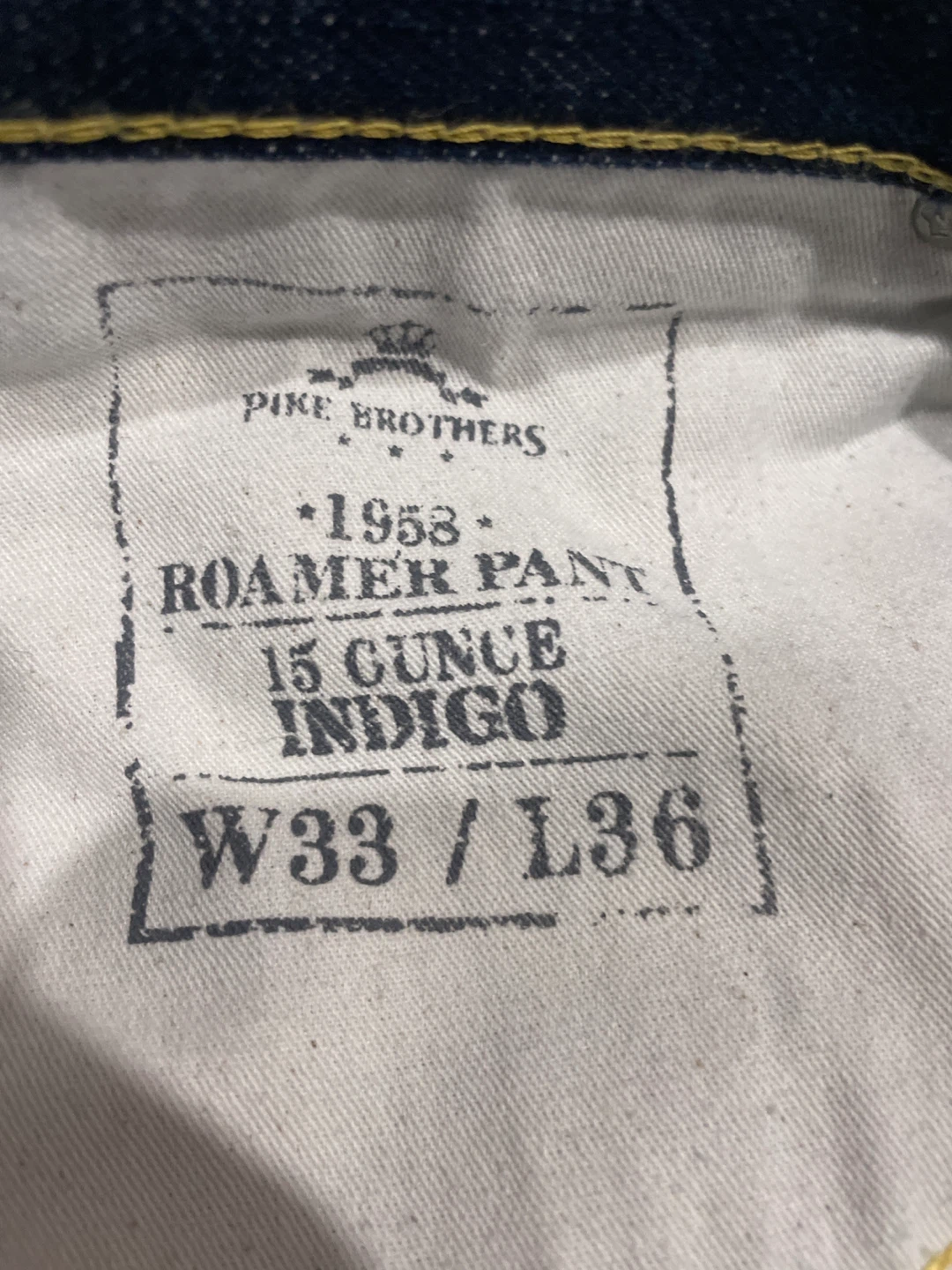 RAW SELVEDGE DENIM - New Pike Brothers W33 - photo 3