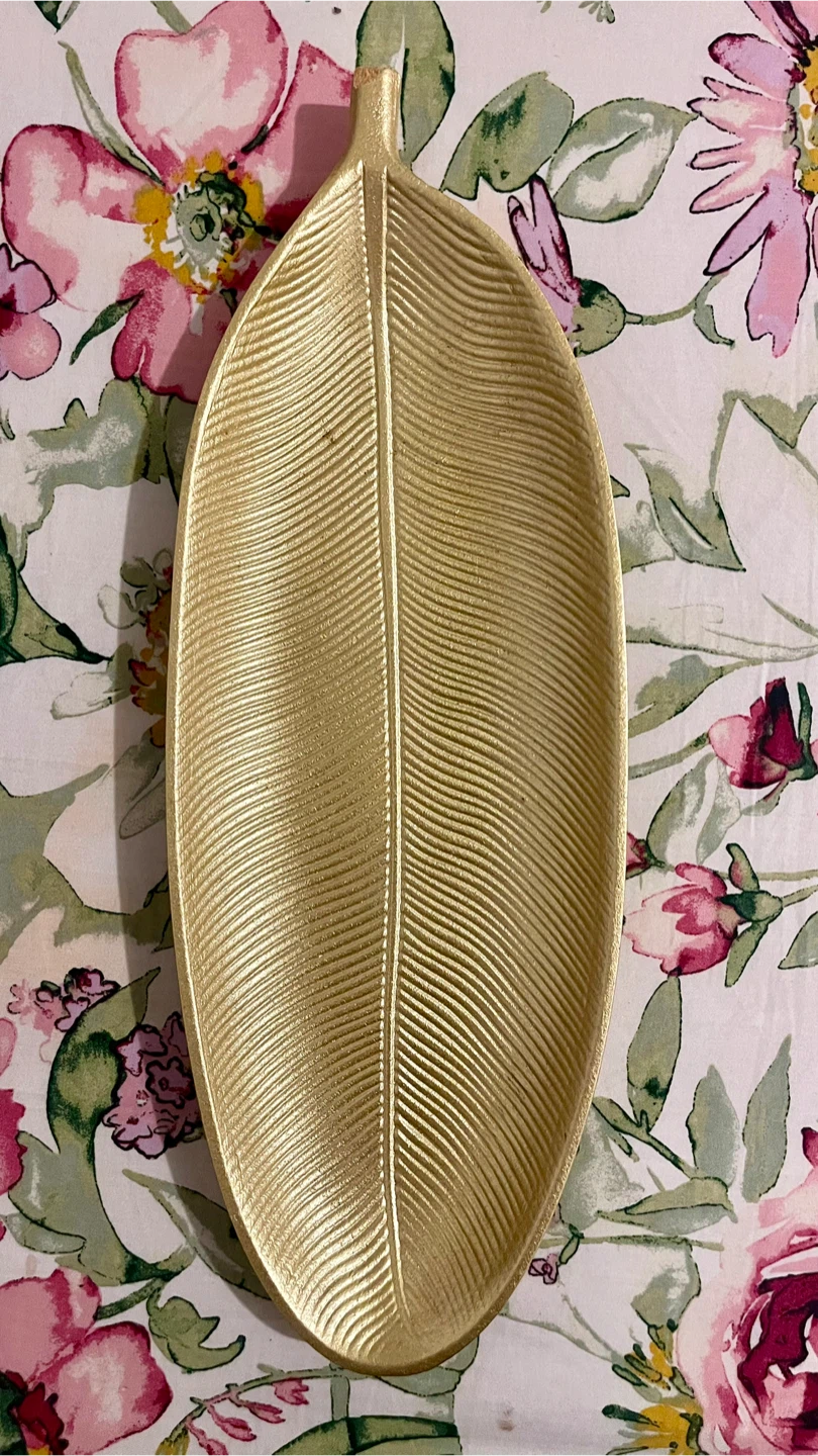 Gold Leaf Trinket Dish