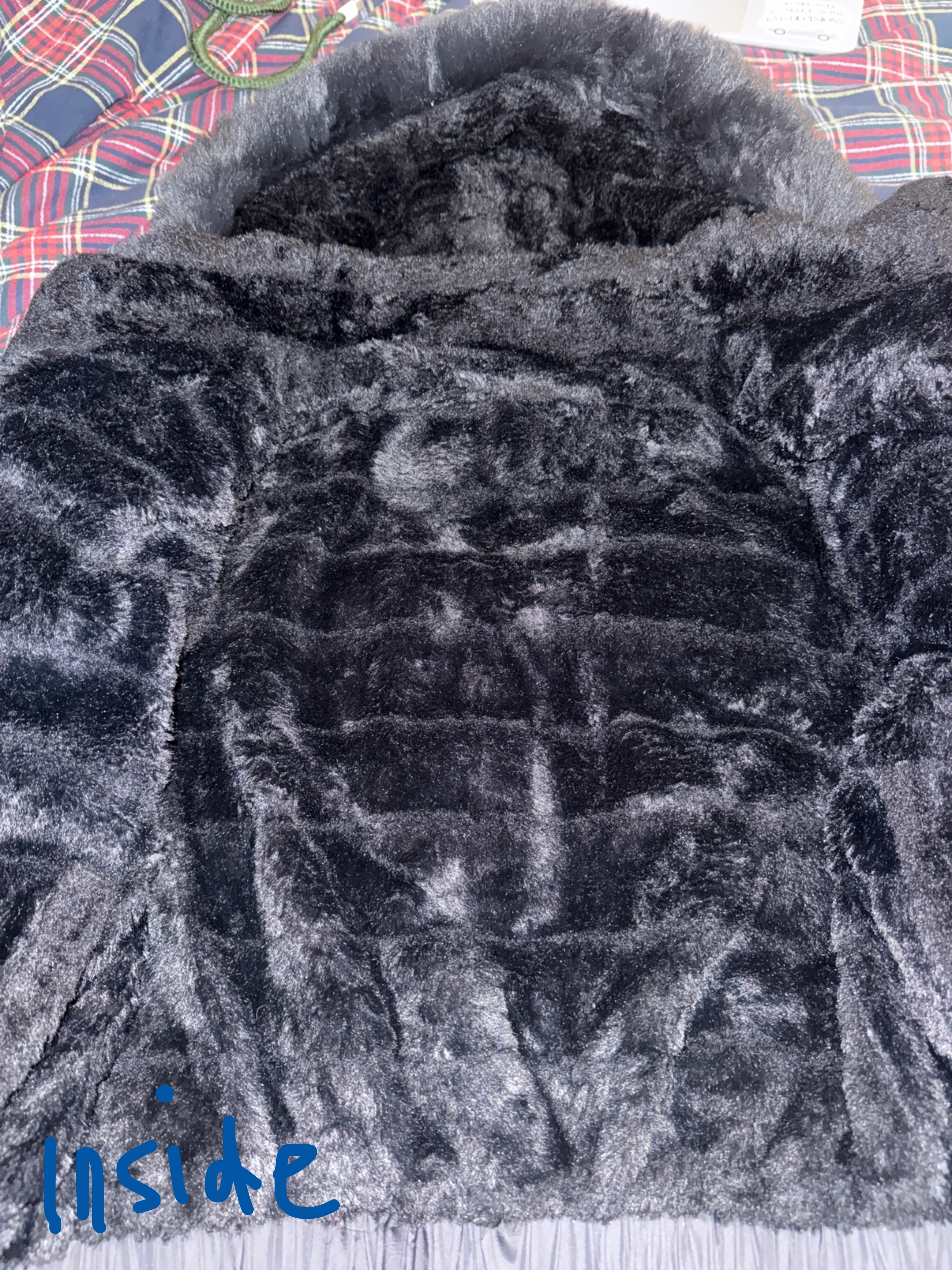 Black Puffer Jacket with Fur Hood - photo 4