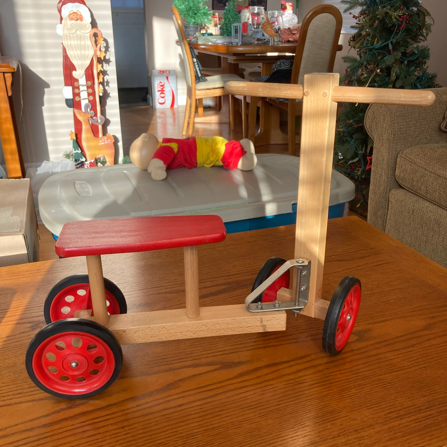 Wooden Ride-On Toy Scooter display or for doll - photo 4