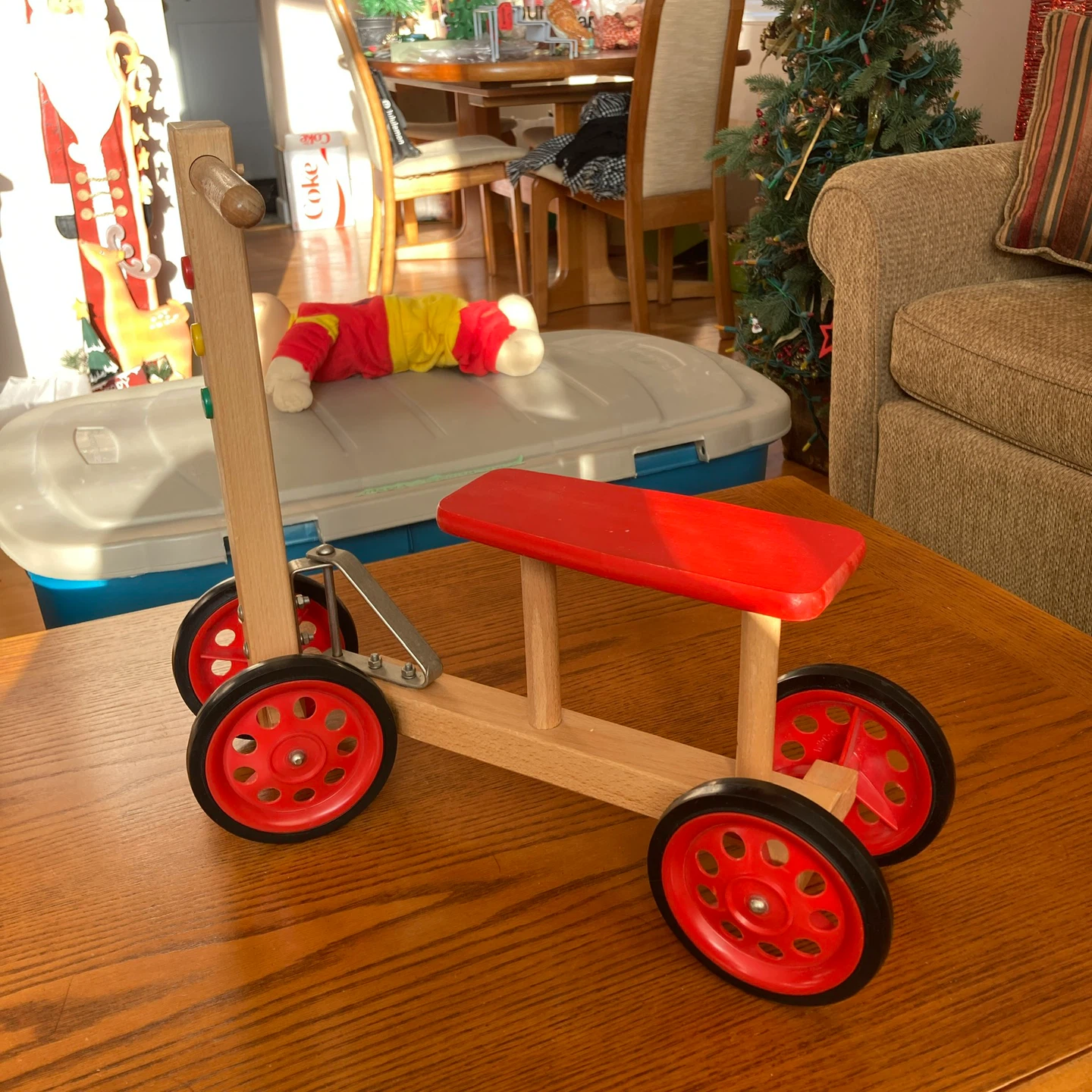 Wooden Ride-On Toy Scooter display or for doll - photo 2