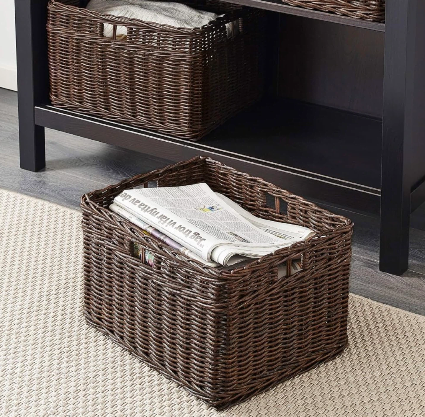 IKEA GABBIG Basket 29 x 38 x 25 cm Dark Brown - photo 4