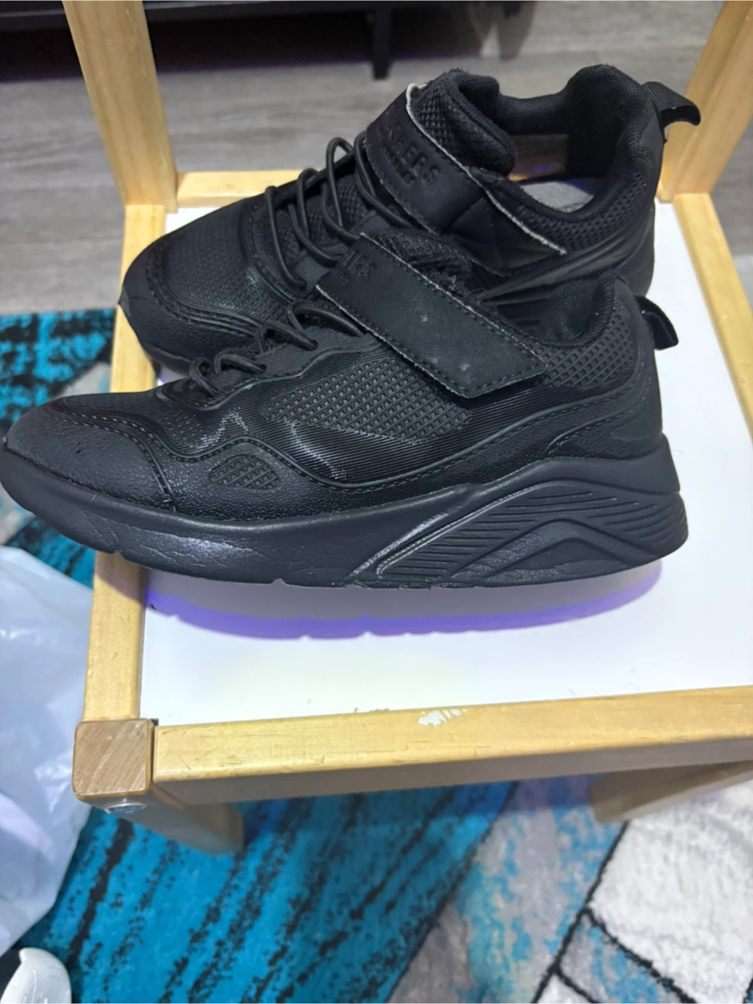 Skechers Black Velcro Sneakers - photo 4
