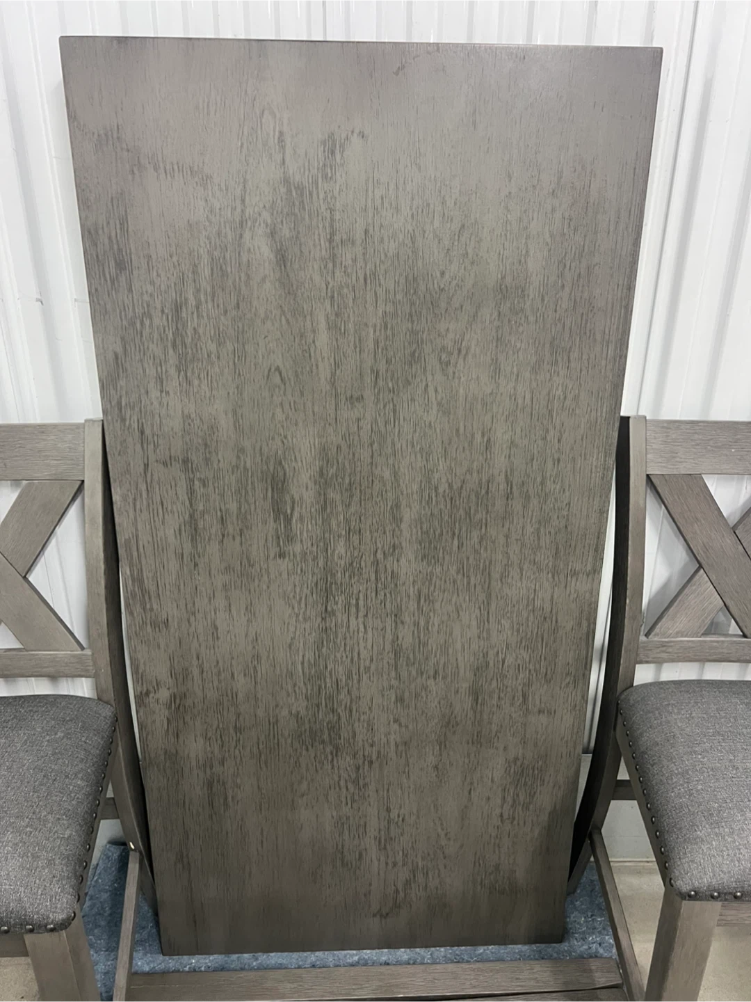 Gray Counter Height Dining Set with 4 Chairs - photo 3