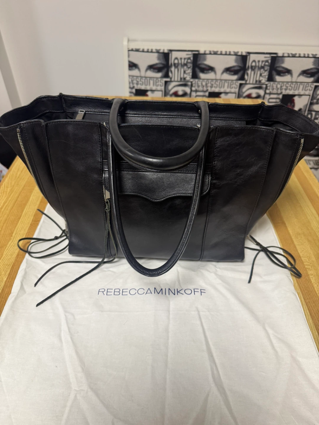 Rebecca Minkoff Black Leather Tote Bag - photo 3