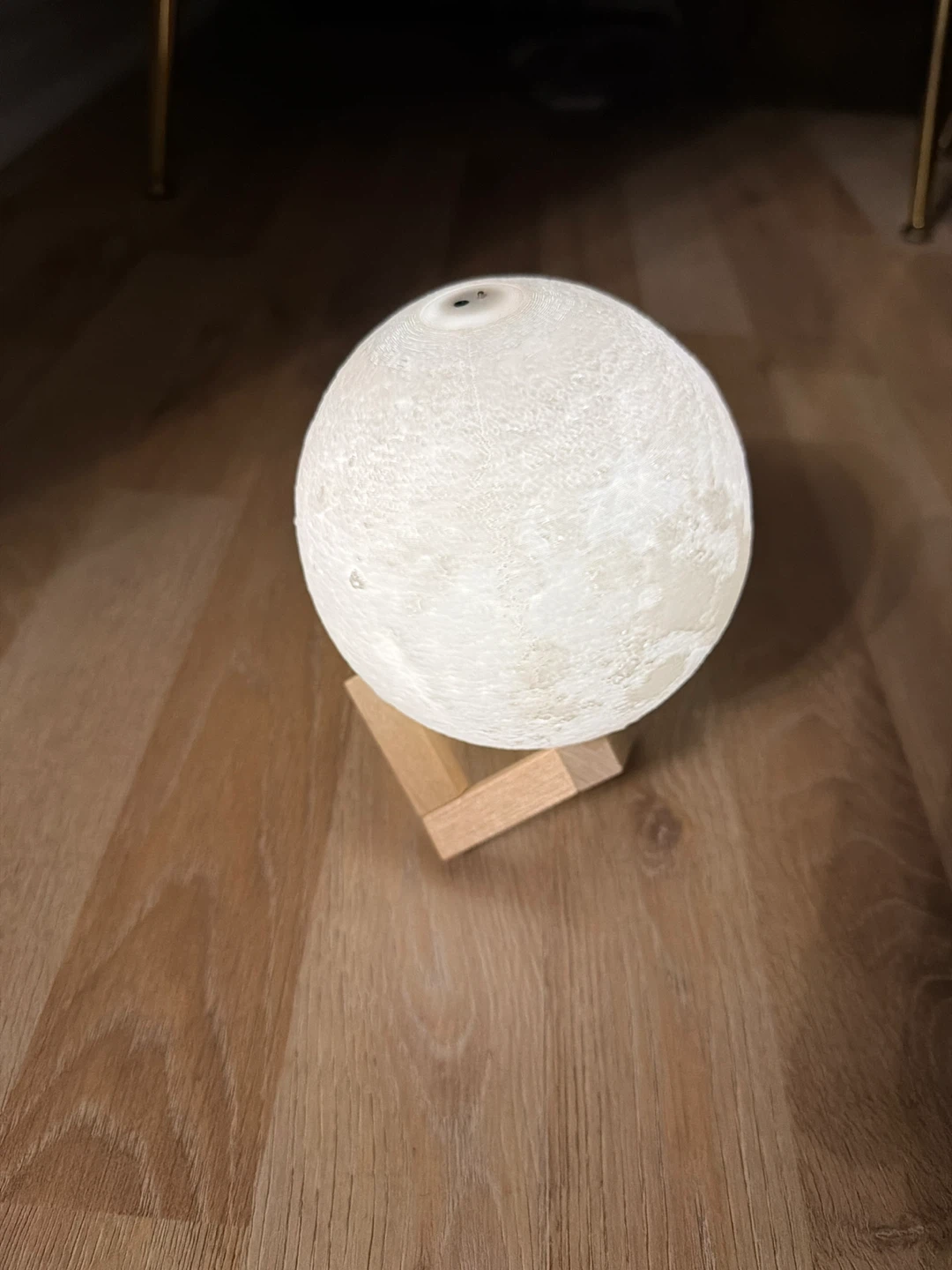 Moon Lamp with Wooden Stand