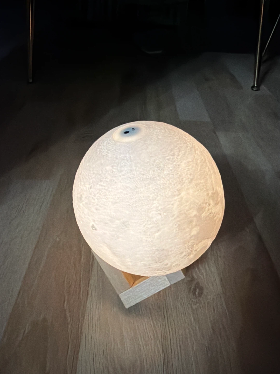 Moon Lamp with Wooden Stand - photo 2