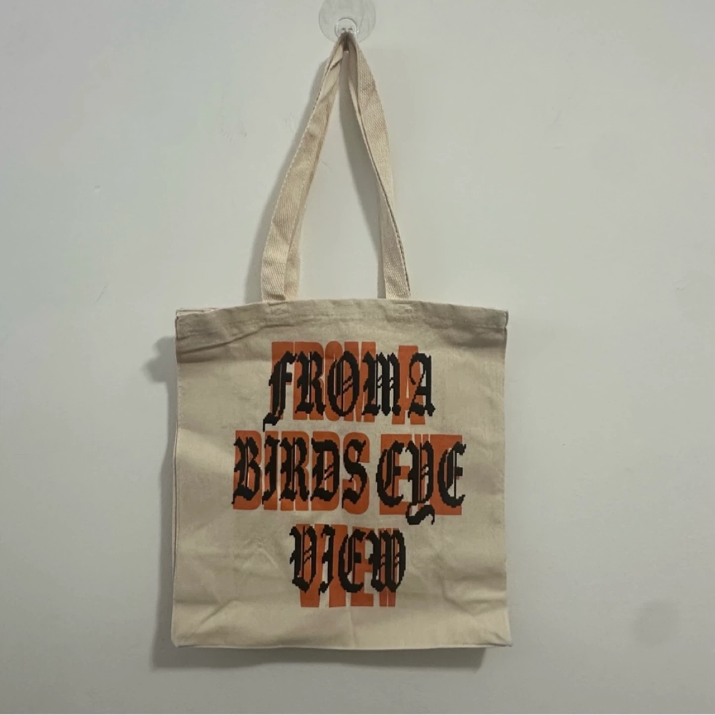“FROM A BIRDS EYE VIEW” Q-Tee Canvas Tote Bag