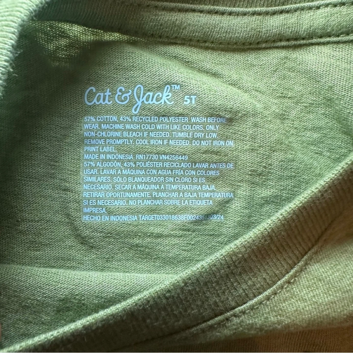 [2pcs] NWT CAT&JACK 5T Long Sleeve Cotton Shirt Olive Green - photo 4