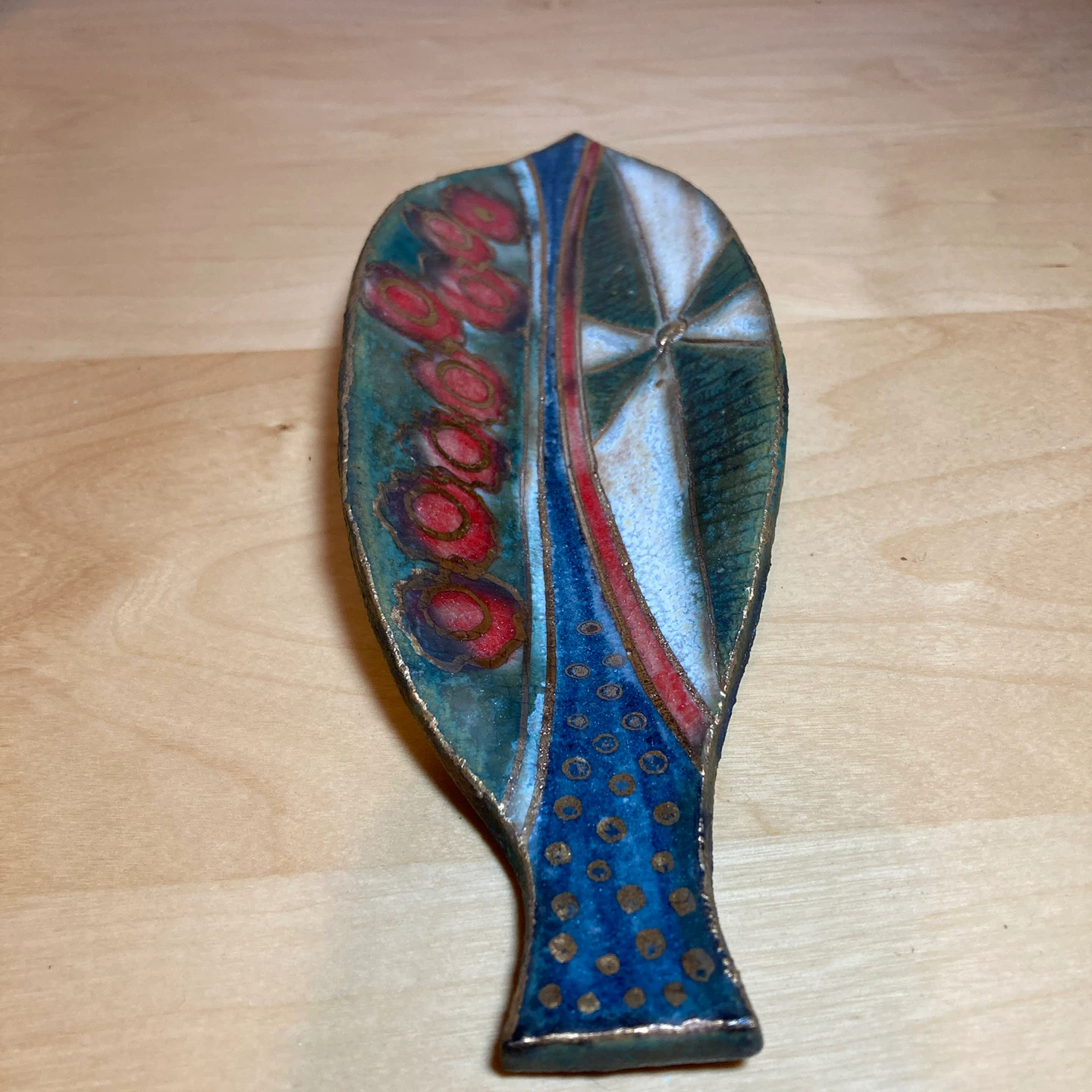 Artisan Ceramic Leaf Dish - photo 3