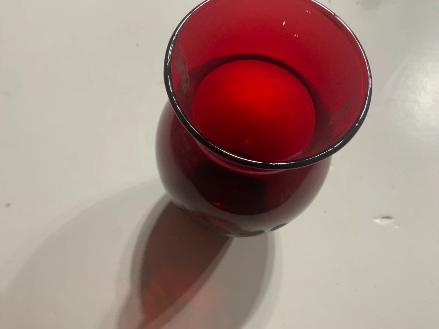 Royal Ruby Anchor Glass Vase - Red - photo 2