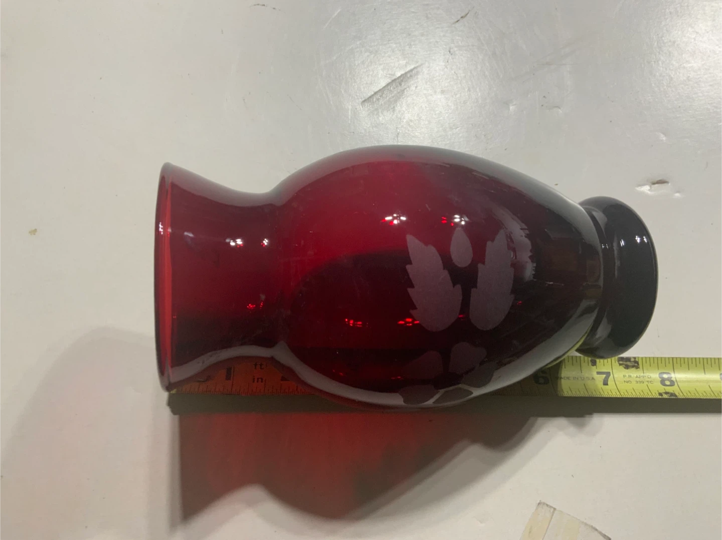 Royal Ruby Anchor Glass Vase - Red - photo 3