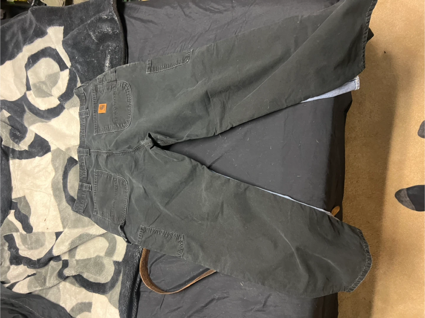 Carhartt Black Carpenter Pants - photo 3