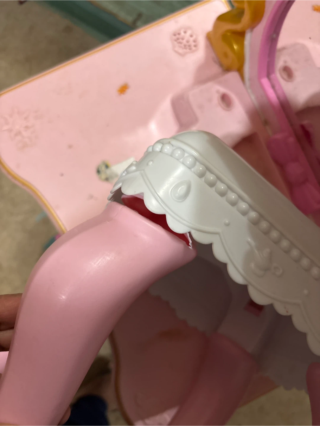 Pink Toy Vanity with Stool - photo 4