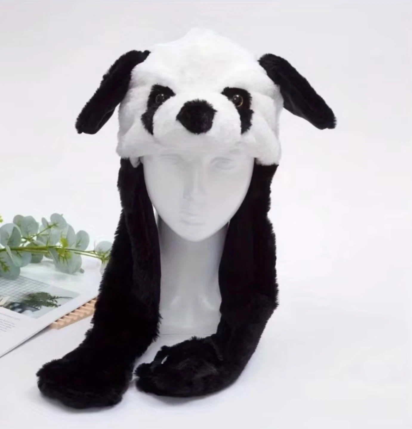 Plush Animal Hat with Moving Ears - photo 2