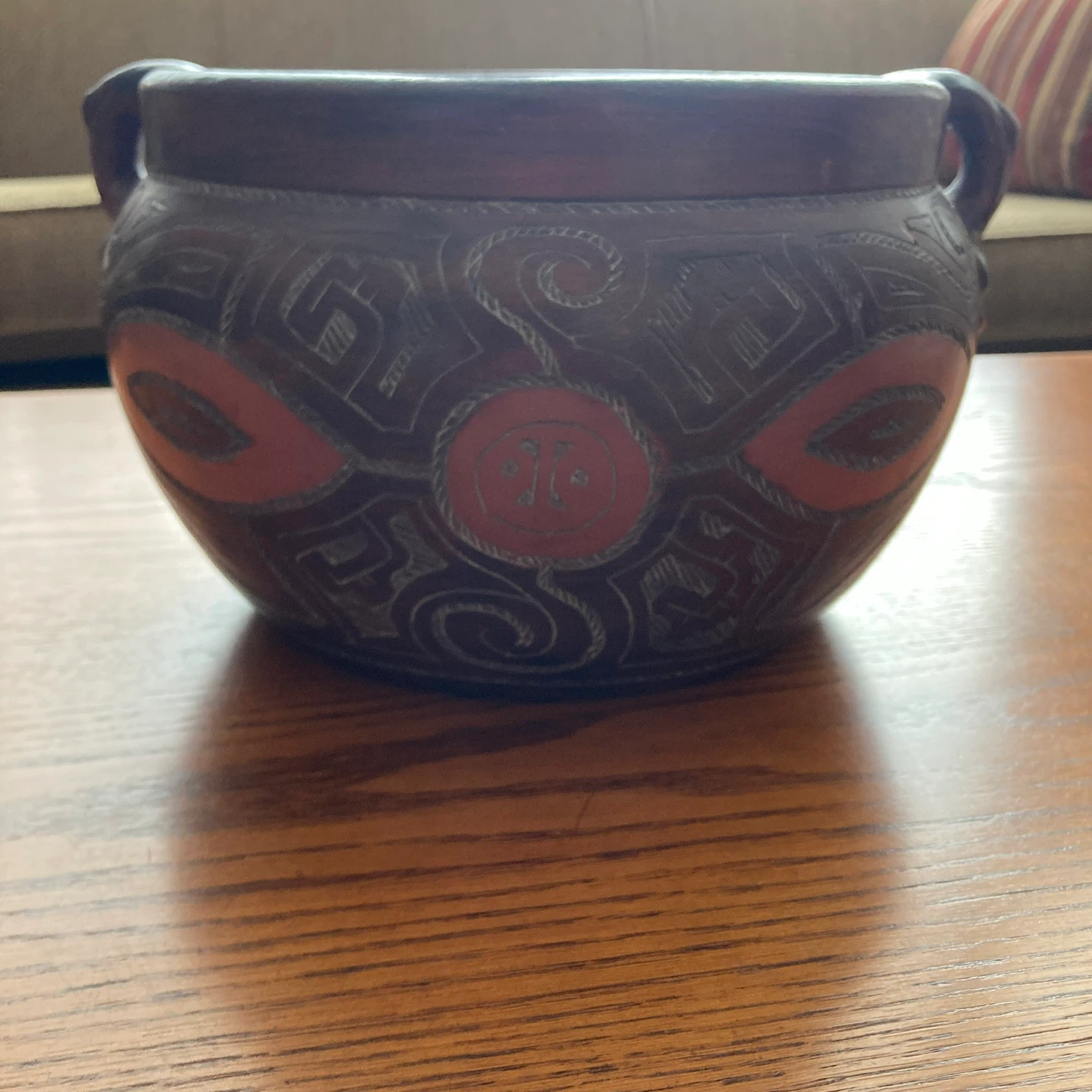 Made in Brazil Decorative Ceramic Bowl with Handles